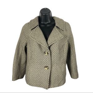 Ann Taylor tweed blazer coat